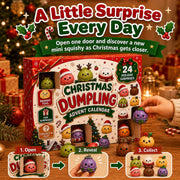 2026 Christmas Advent Calendar, 24 Days Mini Squishy Toys, Kawaii Dumpling Surprise Countdown Design, Christmas Gift for Girls/Boys
