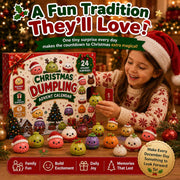 2026 Christmas Advent Calendar, 24 Days Mini Squishy Toys, Kawaii Dumpling Surprise Countdown Design, Christmas Gift for Girls/Boys