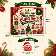 2026 Christmas Advent Calendar, 24 Days Mini Squishy Toys, Kawaii Dumpling Surprise Countdown Design, Christmas Gift for Girls/Boys
