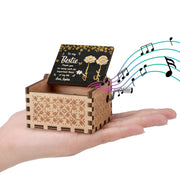 To My Bestie Thank You, Flowers And Puzzle Piece - Custom Music Box With "You Are My Sunshine" Tune - BST260_MZB