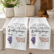 True Friendship Isn't About Being Inseparable With Custom State Art Flowers - Personalized Kitchen Towel - BST715_TOWL