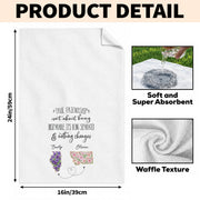 True Friendship Isn't About Being Inseparable With Custom State Art Flowers - Personalized Kitchen Towel - BST715_TOWL