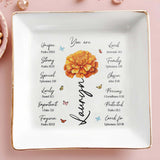You Are Unique Strong Special Custom Jewelry Dish - Personalized Custom Jewelry Dish - CPL003_SCRD