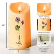 Illuminate Your Memories With A Perfect Glow For Every Occasion - Personalized Custom LED Candle - CPL020_LECA
