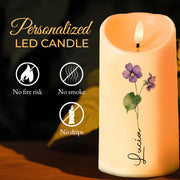 Illuminate Your Memories With A Perfect Glow For Every Occasion - Personalized Custom LED Candle - CPL020_LECA
