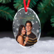Celebrate Love And Family Glass Ornament - Personalized Custom Circle Glass Ornament - CPL031_CGOR