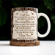 You & Me We Got This Tree Bark Heart Design - Personalized Custom Coffee Mug - CPL151_MG