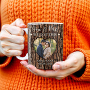 You & Me We Got This Tree Bark Heart Design - Personalized Custom Coffee Mug - CPL151_MG