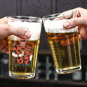 Retirement Weekly Schedule, Monday Do Tuesday Whatever - Personalized Custom Beer Glass - DAD075_BRG