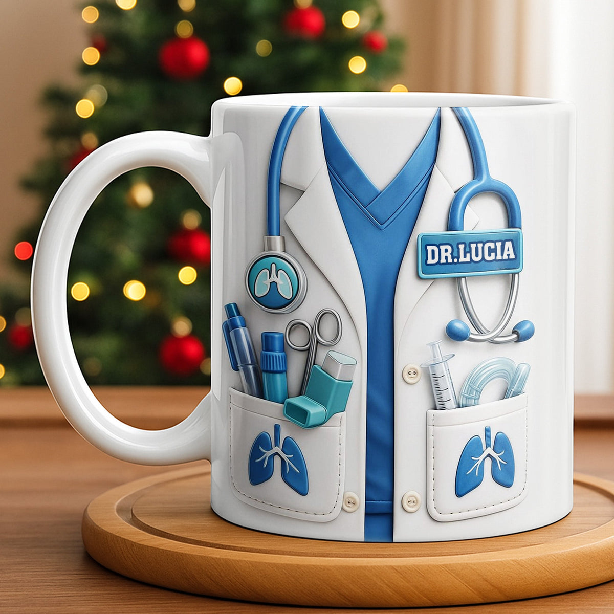 Celebrate Your Favorite Doctor With This Custom White Coat Design - Personalized Custom Coffee Mug - DOC067_MG