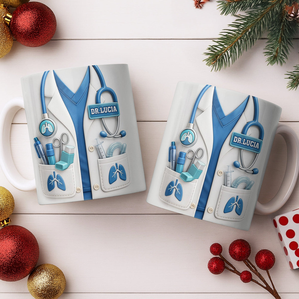 Celebrate Your Favorite Doctor With This Custom White Coat Design - Personalized Custom Coffee Mug - DOC067_MG