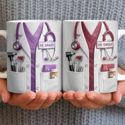 Customize With Your Favorite Doctor's Name And Tools - Personalized Custom Coffee Mug - DOC078_MG