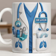 Doctor Nutritional Facts Dedicated Healthcare Hero - Personalized Custom Coffee Mug - DOC092_MG