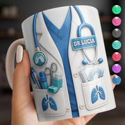 Doctor Nutritional Facts Dedicated Healthcare Hero - Personalized Custom Coffee Mug - DOC092_MG