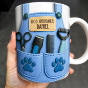 Dog Groomer Professionally Personalized Mug - Personalized Custom Coffee Mug - DOG064_MG
