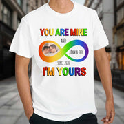 You Are Mine And I'm Yours Infinity Love Design - Personalized Custom Unisex T-shirt, Hoodie - FAM393_WBAS
