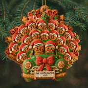 Celebrate Your Family's Holiday With Custom Van And Bears Ornament - Personalized Custom Wood Ornament, Custom Shaped - FAM428_WDO