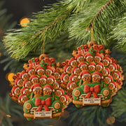 Celebrate Your Family's Holiday With Custom Van And Bears Ornament - Personalized Custom Wood Ornament, Custom Shaped - FAM428_WDO