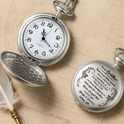 To My Brother, There Is No Better Friend, Stars And Floral Patterns - Personalized Silver Plated Pocket Watch - FAM608_SWATCH