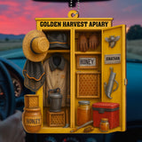 Golden Harvest Apiary With Bee And Equipment - Personalized Custom Wood Ornament, Car Hanging Ornament - FARM014_WCA