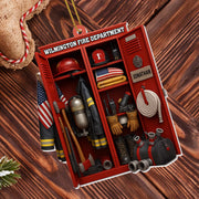 Honor & Courage, Celebrate Our Firefighter Heroes - Personalized Custom Acrylic Ornament, Christmas Gift - FIF016_ACO