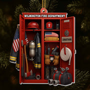 Honor & Courage, Celebrate Our Firefighter Heroes - Personalized Custom Acrylic Ornament, Christmas Gift - FIF016_ACO
