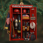 Custom Dedication For Dedicated Firefighter - Personalized Custom Wood Ornament, Custom Shaped - FIF016_WDO