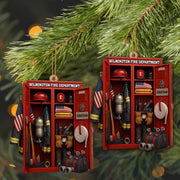 Custom Dedication For Dedicated Firefighter - Personalized Custom Wood Ornament, Custom Shaped - FIF016_WDO