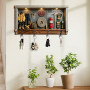 Celebrate Your Personal Hero, Firefighter Gear, Badge, and Extinguisher - Personalized Key Holder - FIF049_KHO