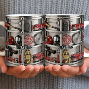 Fire Rescue Themed Personalized Coffee Mug - Personalized Custom Coffee Mug - FIF050_MG
