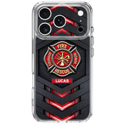 Courage Honor Fire Rescue Emblem - Personalized Clear Phone Case - FIF057_PHC