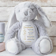 To My Beautiful Granddaughter, You leave a little Sparkle, Stuffed Bunny with Stars - Personalized Stuffed Bunny - GDT187_BUN