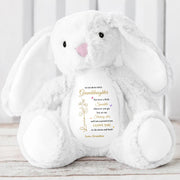 To My Beautiful Granddaughter, You leave a little Sparkle, Stuffed Bunny with Stars - Personalized Stuffed Bunny - GDT187_BUN