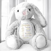 To My Beautiful Granddaughter, You leave a little Sparkle, Stuffed Bunny with Stars - Personalized Stuffed Bunny - GDT187_BUN
