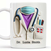 Celebrate Everyday Heroes With Medical Professional Gifts, Stethoscope And Mask - Personalized Custom Coffee Mug - GRAD040_MG