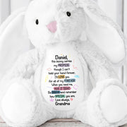 This Bunny Carries My Promise, Love You Forever - Personalized Stuffed Bunny - GRK078_BUN