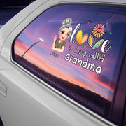 Love Is Being Called Grandma Heart and Flowers Design - Personalized Decor Decal - GRM048_STIK