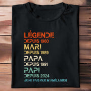 Légende Depuis, I Only Get Better - Personalized Custom Unisex T-shirt, Hoodie - GRP032_BBAS