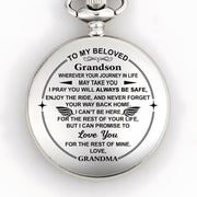 To My Beloved, Love You For The Rest Of Mine - Personalized Silver Plated Pocket Watch - GSN016_SWATCH