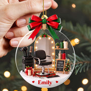 Good Hair Day Everyday With Salon Chair And Hairdresser Tools - Personalized Custom Acrylic Ornament, Christmas Gift - HAIR172_ACO