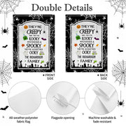 Creepy Kooky Mysterious & Spooky Family Flag - Personalized Flag - HALW027_GAF