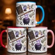 Embrace Your Inner Magic Cauldron And Witchy Essentials - Personalized Custom Accent Mug - HOB141_AMUG