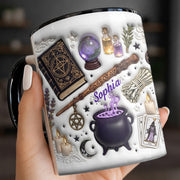Embrace Your Inner Magic Cauldron And Witchy Essentials - Personalized Custom Accent Mug - HOB141_AMUG