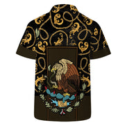 The Golden Eagle - Personalized Custom Unisex Hawaiian Shirt - HW_MX09