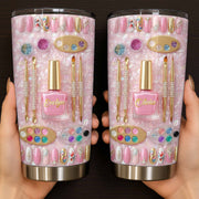 Stay Fabulous With A Touch Of Sparkle Nails And Manicure Tools - Personalized Custom Stainless Steel Tumbler 20oz 30oz - JBS130_TB