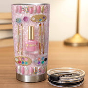 Stay Fabulous With A Touch Of Sparkle Nails And Manicure Tools - Personalized Custom Stainless Steel Tumbler 20oz 30oz - JBS130_TB