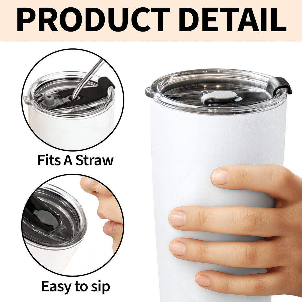 A Passion For Rhythm Drum Set And Musical Notes - Personalized Custom Stainless Steel Tumbler 20oz 30oz - JBS135_TB