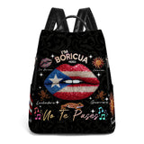 I'm Boricua. Pero No Te Pases - Personalized Custom Leather BackPack - LA011_BP
