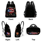 I'm Boricua. Pero No Te Pases - Personalized Custom Leather BackPack - LA011_BP