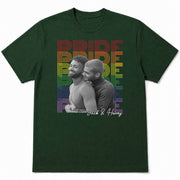 Pride Rainbow Text Custom Photo LGBT Couple - Personalized Custom Unisex T-shirt, Hoodie - LPRIDE009_BBAS